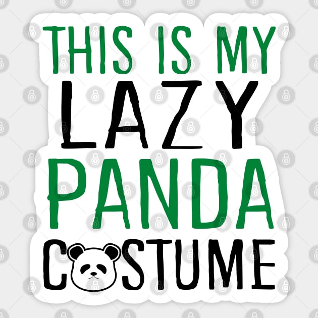 This Is My Lazy Panda Costume Sticker by KsuAnn